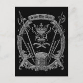 Funny Save the Date Postkarte (Vorderseite)