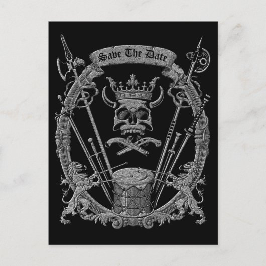 Funny Save the Date Postkarte (Vorderseite)