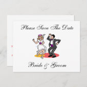 Funny Save the Date Postkarten (Vorne/Hinten)