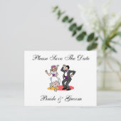 Funny Save the Date Postkarten (Stehend Vorderseite)