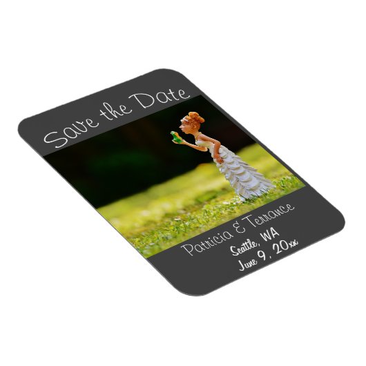 Funny Save the Date Princess Frog Magnet (Rechte Seite)