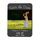 Funny Save the Date Princess Frog Magnet (Vertikal)