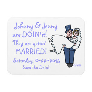 Funny Save-the-Date Wedding Keepsake Magnet