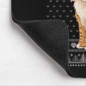 Funny Savh Cat Ugly Christmas Sweater WeihnachtsWe Mousepad (Ecke)