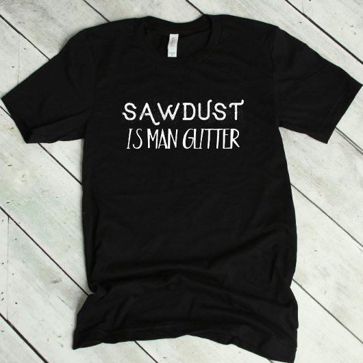 Funny Sawstaub ist ein Mensch-Glitzer T-Shirt