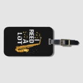 Funny Saxophon Gepäckanhänger (Vorderseite (Horizontal))