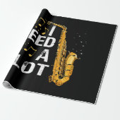 Funny Saxophon Geschenkpapier (Ungerollt)