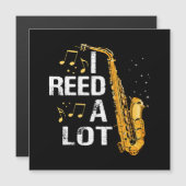 Funny Saxophon Magnetkarte (Vorne/Hinten)