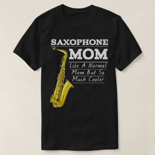 Funny Saxophon Marching Band Mama T-Shirt (Design vorne)