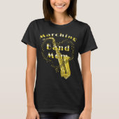 Funny Saxophon Marching Band Mama T-Shirt (Vorderseite)