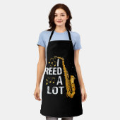 Funny Saxophon Schürze (Getragen)