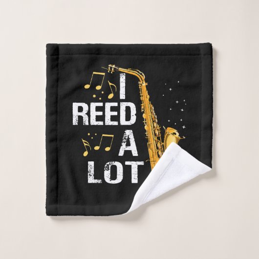 Funny Saxophon Waschlappen (Waschlappen)