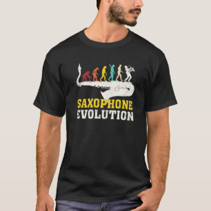 Funny Saxophone Evolution für Saxophone Music Lieb T-Shirt