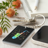 Funny Saxophone Musician Jazz Music Lover Schlüsselanhänger (Vorderseite rechts)