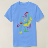 Funny Saxophone Musician Modern Style (2) T-Shirt (Design vorne)
