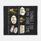 Funny Saxophone Player Gift Men Jazz Music Fleecedecke (Vorderseite (Horizontal))