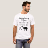 Funny Saxophone T - Shirt - Durchschnittsbär (Vorne ganz)