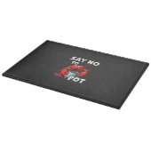 Funny Say No to Pot mit Crab Hummer Schneidebrett (Ecke)