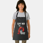 Funny Say No to Pot mit Crab Hummer Schürze (Insitu)