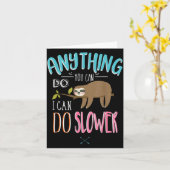 Funny Saying Anything You Can Do I Can Do Slower M Karte (Gelbe Blume)