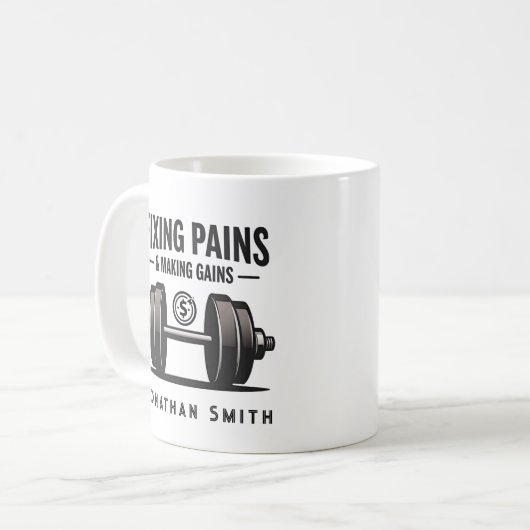 Funny Saying Black and White Physical Therapy Kaffeetasse (Vorderseite Links)