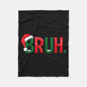 Funny Saying Bruh Meme Matching Teens Boys Men Chr Fleecedecke (Vorderseite)