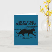 Funny Saying Cat Owner Petting Guide Cat Lover Gif Karte (Gelbe Blume)