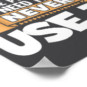 Funny Saying Common Sense Is Like Deodorant Joke W Poster (Ecke)