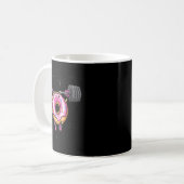 Funny Saying Donut Give Up Gym Weight Lifting Work Kaffeetasse (Vorderseite Links)