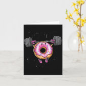 Funny Saying Donut Give Up Gym Weight Lifting Work Karte (Gelbe Blume)