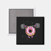 Funny Saying Donut Give Up Gym Weight Lifting Work Magnet (Vorderseite/Rückseite)