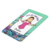 Funny Saying Female Cartoon Fun Tropical Cruise Magnet (Linke Seite)