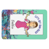 Funny Saying Female Cartoon Fun Tropical Cruise Magnet (Horizontal)
