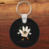 Funny Saying Groovy Elderly White Hipe  Schlüsselanhänger (Vorderseite)