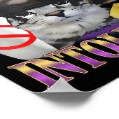 Funny Saying Lactose Intolerant Silly Cat Meme Cat Poster (Ecke)