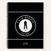 Funny Saying Monogram Golf Log Game Day Progress  Notizblock (Vorderseite)