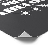 Funny Saying Mr Fabulous Descriptive  Poster (Ecke)