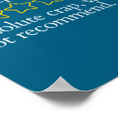 Funny Saying My Ex-husband Very Bad Would Not Reco Poster (Ecke)