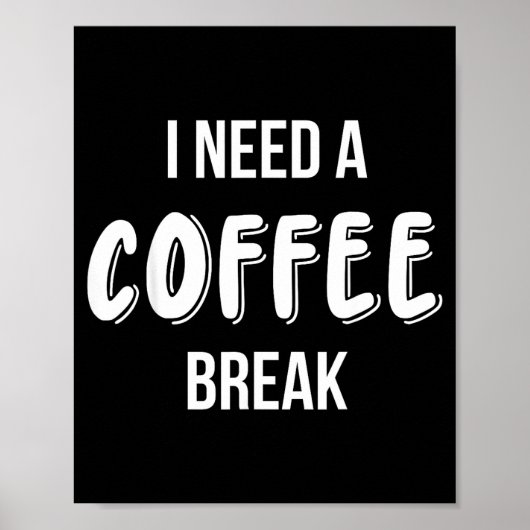 Funny Saying Quote Coffee Women Coffee Lover Coffe Poster (Vorne)