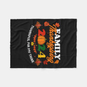 Funny Saying Quote Gift Family Thanksgiving 2024 T Fleecedecke (Vorderseite (Horizontal))