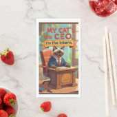 Funny Saying quotes for Siamese Cat lover Serviette (Beispiel)