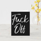 Funny Saying Sarcastic Quote Loner Joke Gift For O Karte (Gelbe Blume)