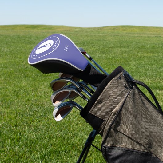 Funny Saying Talk Birdie To Me Custom Monogram Golf Headcover (In SItu)