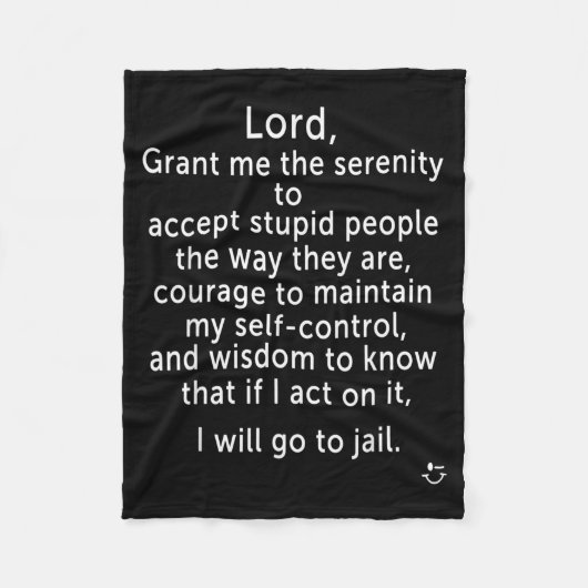 Funny Sayings S - New Serenity Jail Prayer Fleecedecke (Vorderseite)