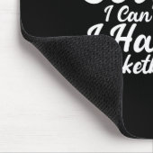 Funny Sayings Sorry I Can't I Have Sketll Design  Mousepad (Ecke)