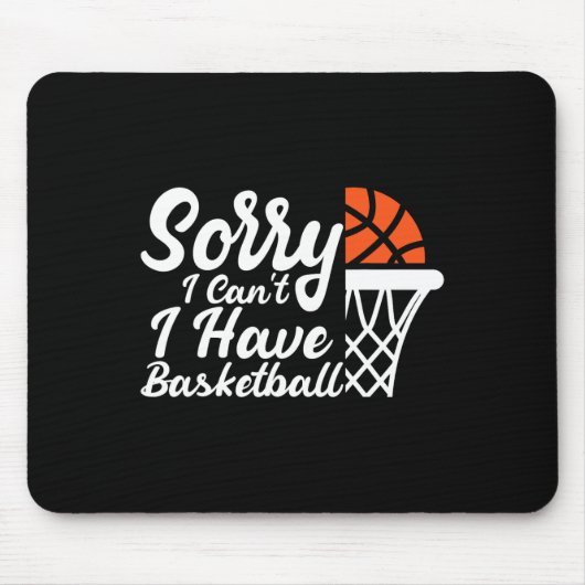 Funny Sayings Sorry I Can't I Have Sketll Design  Mousepad (Vorne)