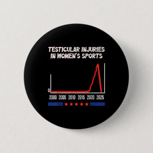 Funny Sayingtesticy Verletzungen bei Frauen Sport Button