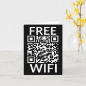 Funny Scan Free Wifi Trump tanzt Prank Qr Präsiden Karte (Gelbe Blume)