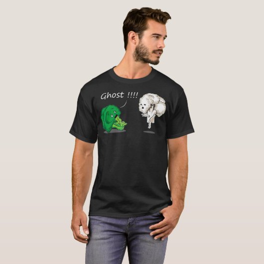 Funny Scanicoli von Ghost Cauliflower Funny Funny T-Shirt (Vorne ganz)