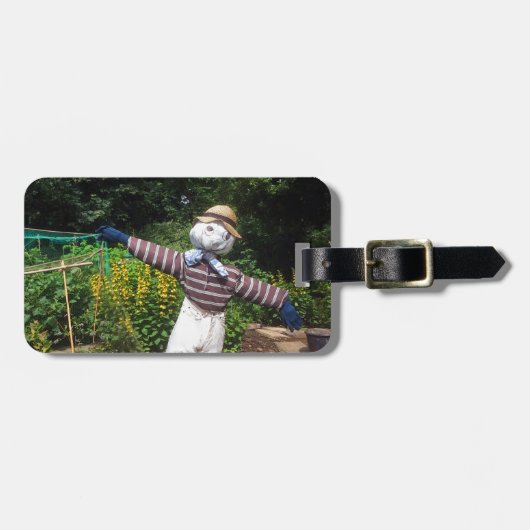 Funny scarecrow gepäckanhänger (Vorderseite horizontal)